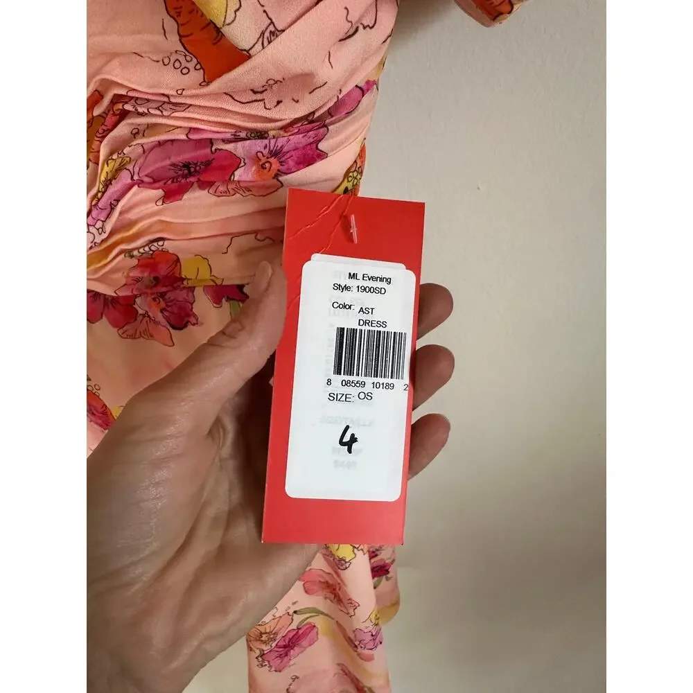 ML Monique Lhuillier Evening Cutout Dress Size 4 NWT - Picture 4 of 5